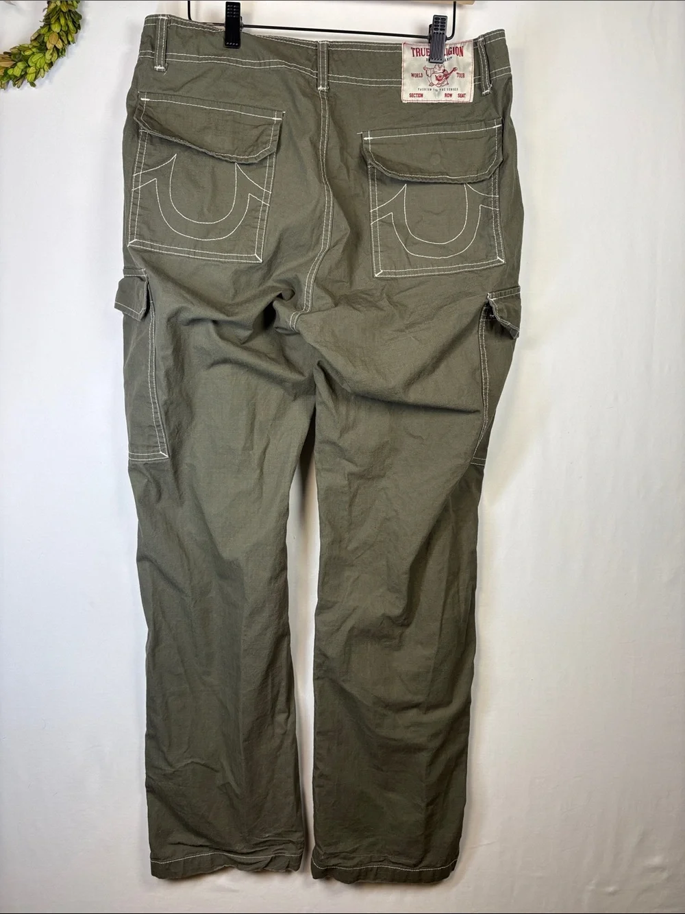 TRUE RELIGION Pants Men's Green Ripstop Cargo Pant